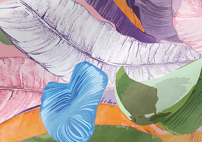 Palm Springs, Pink - Twist&Fit Roman Blind - Image 4